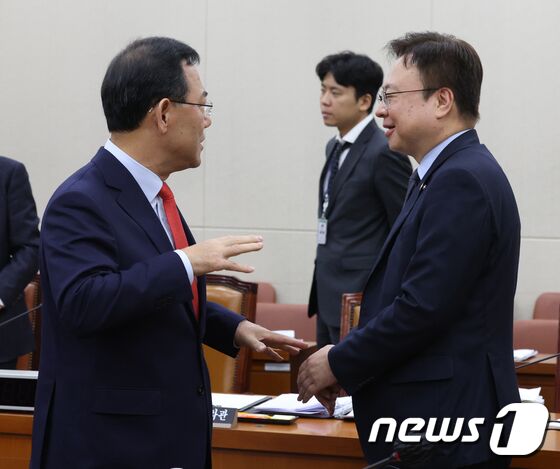 주호영 위원장과 조규홍 장관 '연금개혁 대화'