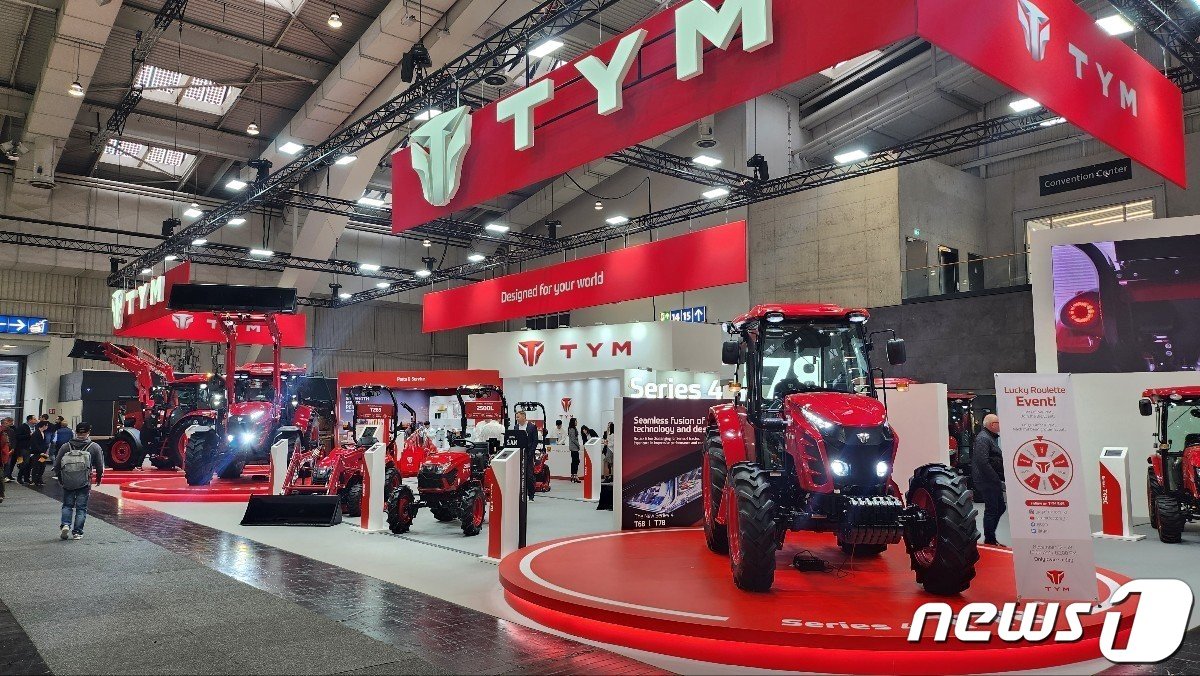 2023 AGRITECHNICA 참가한 TYM 부스 모습&#40;TYM 제공&#41; 