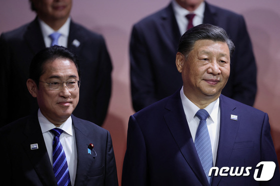 [포토] 기시다 총리와 시진핑 주석