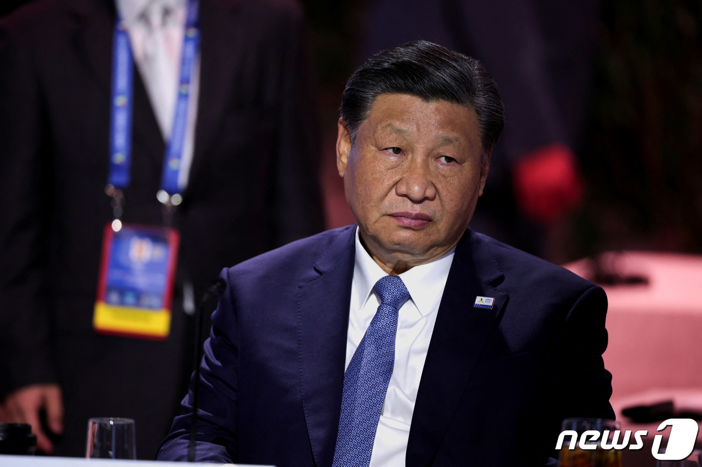 (샌프란시스코 로이터=뉴스1) 우동명 기자 = 시진핑 중국 국가 주석이 16일 (현지시간) 캘리포니아주 샌프란시스코에서 열린 APEC CEO 서밋에 참석을 하고 있다. 2023.1 …