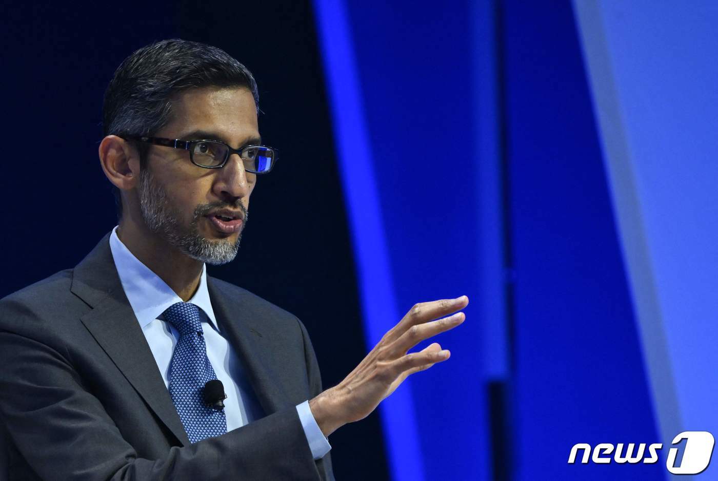 본문 이미지 - 순다르 피차이 구글, 알파벳 CEO. 2023.11.17 ⓒ AFP=뉴스1 ⓒ News1 우동명 기자