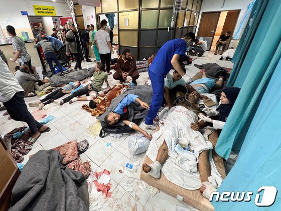 [포토] 가득 찬 가자지구의 인도네시아 병원