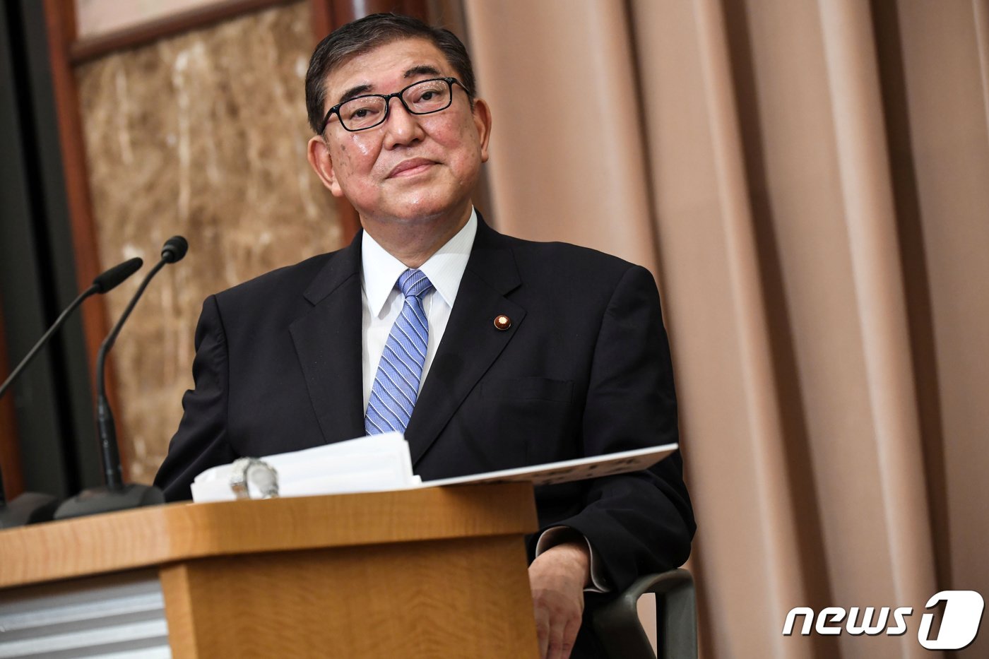 본문 이미지 - 이시바 시게루 일본 자민당 전 간사장. 2020.09.12 ⓒ 로이터=뉴스1 ⓒ News1 정지윤 기자