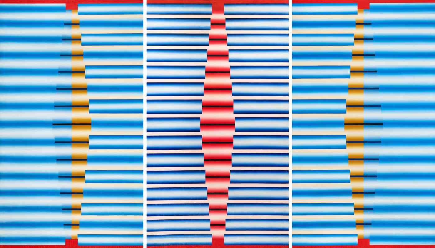 이승조, 〈핵 G-999〉, 1970, 캔버스에 유채, 192×111cm(3), 국립현대미술관 소장