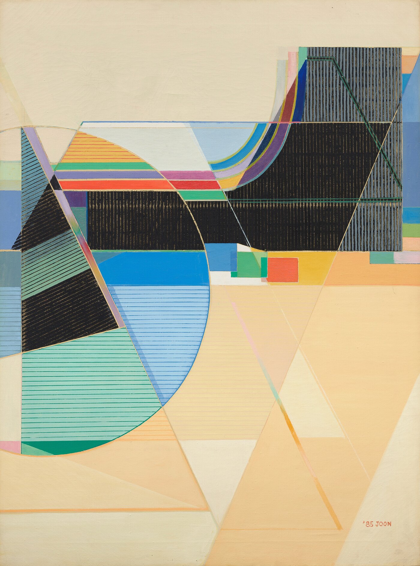 본문 이미지 - 이준, 〈송-유향〉, 1985, 캔버스에 유채, 130.5&times;97cm, 국립현대미술관 소장