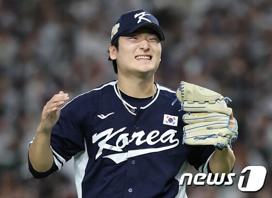 위기 넘긴 곽빈 '좋다 좋아'