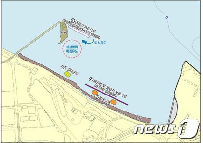 본문 이미지 - 블루카본 시범 서식지 평면배치계획(해양수산부 제공)