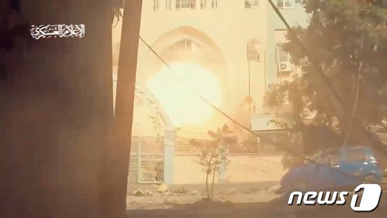 [포토] 폭발하는 가자지구 알란티시병원