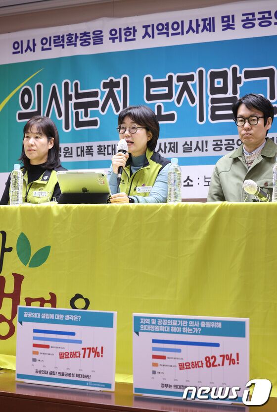 나순자 위원장 '의대정원 확대 찬성 82.7%'