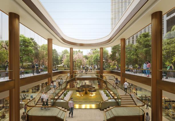 본문 이미지 - 힐튼호텔 로비 보전안 예시(서울시 제공)