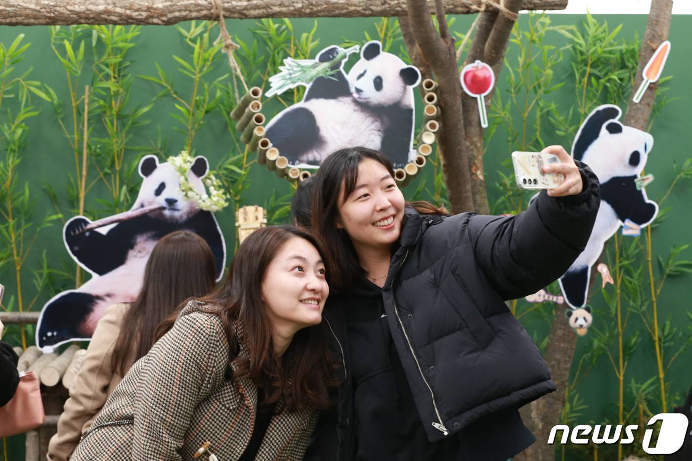 본문 이미지 - 에버랜드는 서울 여의도 더현대 서울에서 진행한 '푸바오 팝업 스토어'가 높은 관심 속에 마무리됐다고 23일 밝혔다. 판다 관련 굿즈 11만여개, 매출 10억원을 돌파하는 등 큰 인기를 끌었다. (에버랜드 제공) 2023.11.23/뉴스1