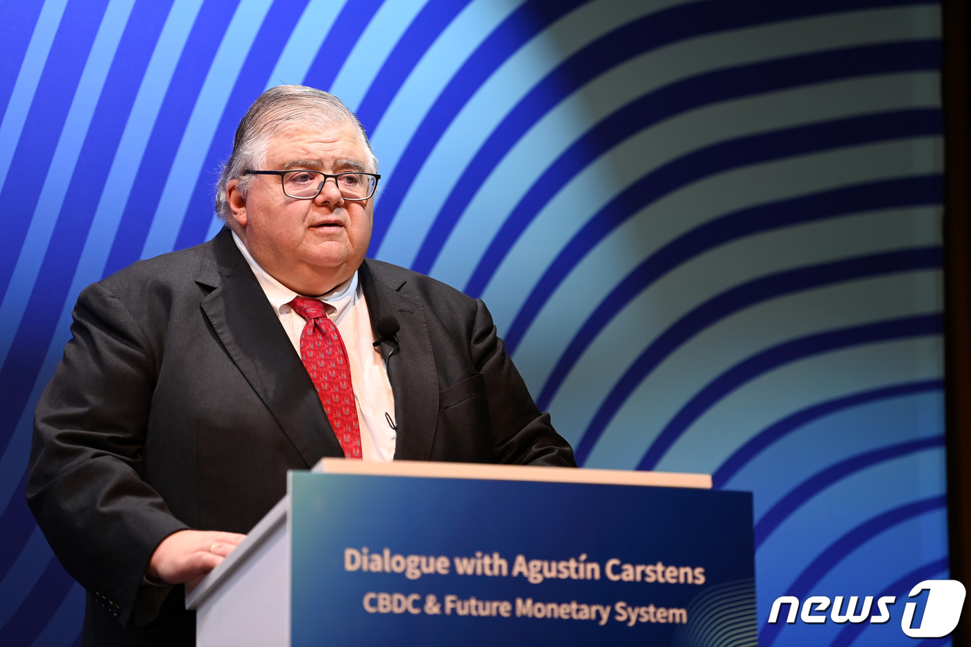 기조연설 나선 국제결제은행(BIS) 사무총장 - 뉴스1