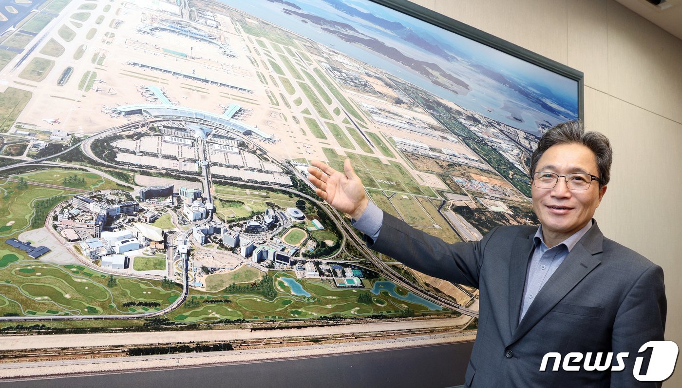 본문 이미지 - 이학재 인천국제공항공사 사장이 28일 인천광역시 중구 운서동 인천국제공항 정부합동청사에서 뉴스1과 인터뷰를 하고 있다. 2023.11.28/뉴스1 ⓒ News1 박정호 기자