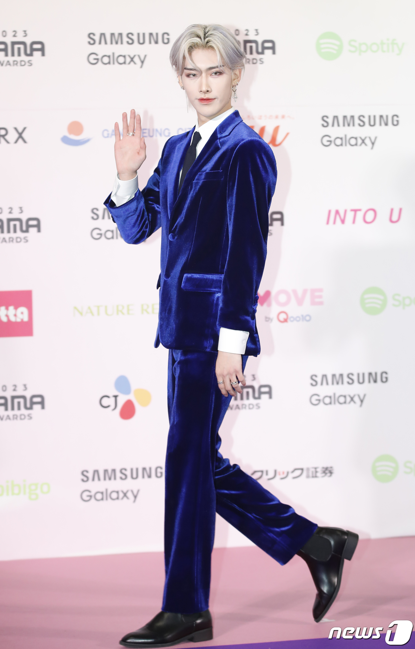 (도쿄(일본)=뉴스1) 권현진 기자 = 제로베이스원 리키가 29일 일본 도쿄돔에서 열린 ‘2023 마마 어워즈(2023 MAMA AWARDS)’에서 포즈를 취하고 있다. 2023. …