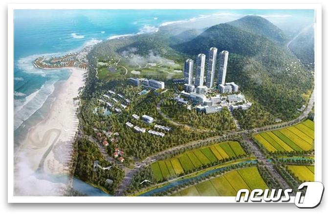 본문 이미지 - 동해안권경제자유구역 망상2지구 조감도.(동해안권경제자유구역청 제공) 2023.11.29/뉴스1