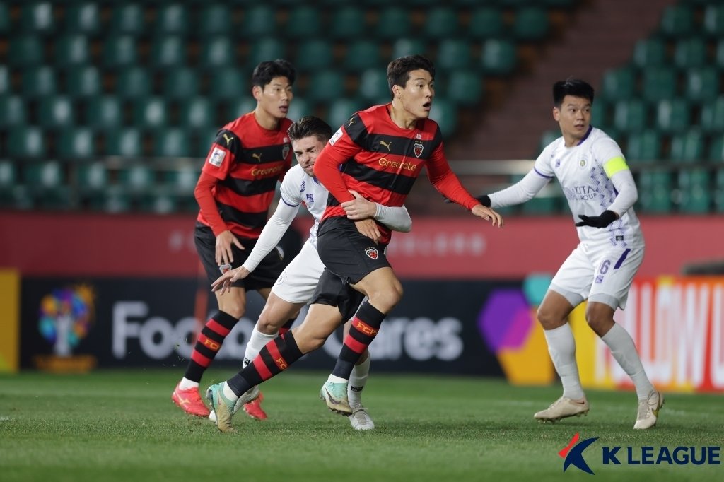 안방에서 5연승을 질주한 포항 스틸러스. &#40;한국프로축구연맹 제공&#41;