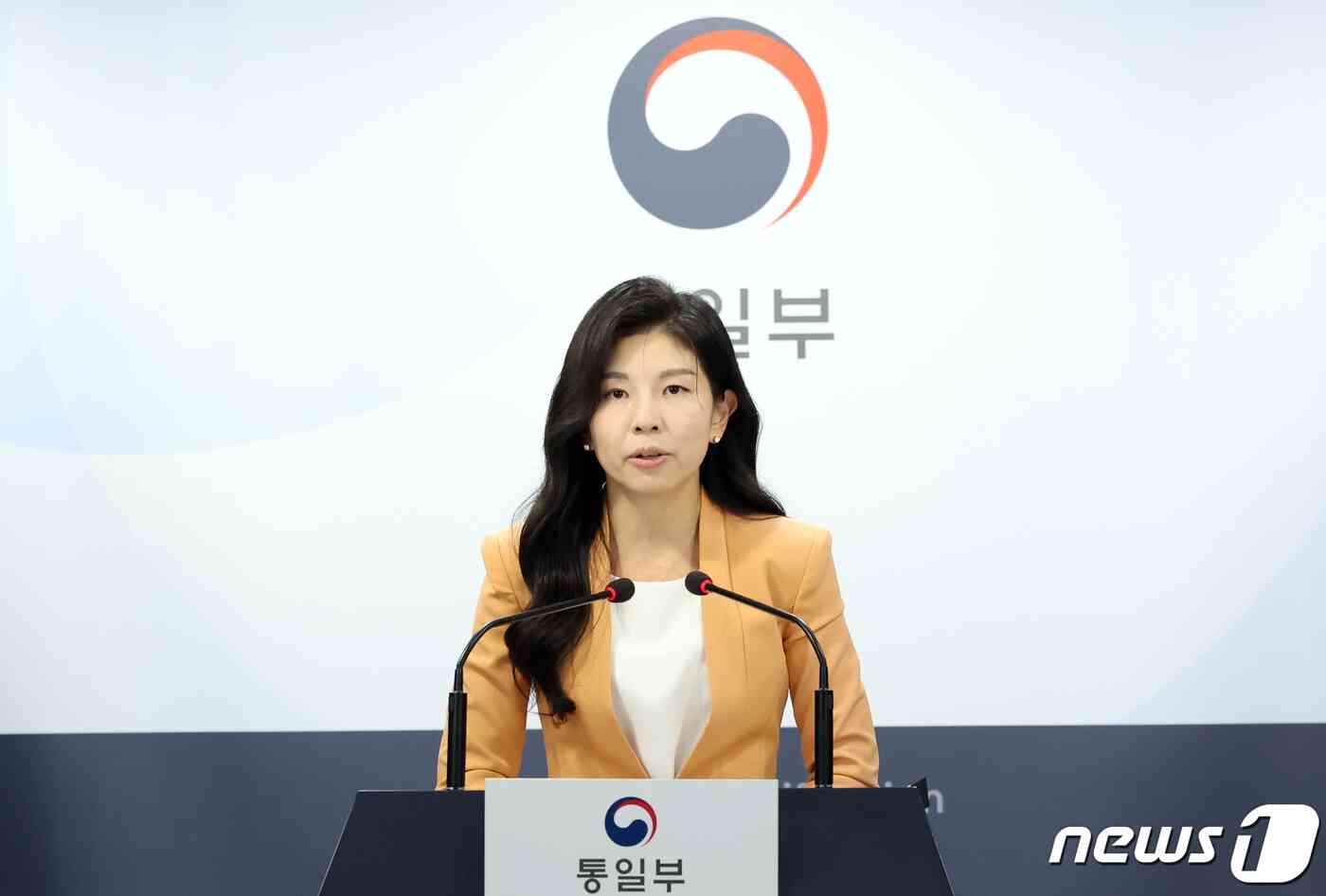 김인애 통일부 부대변인./뉴스1 © News1 김명섭 기자