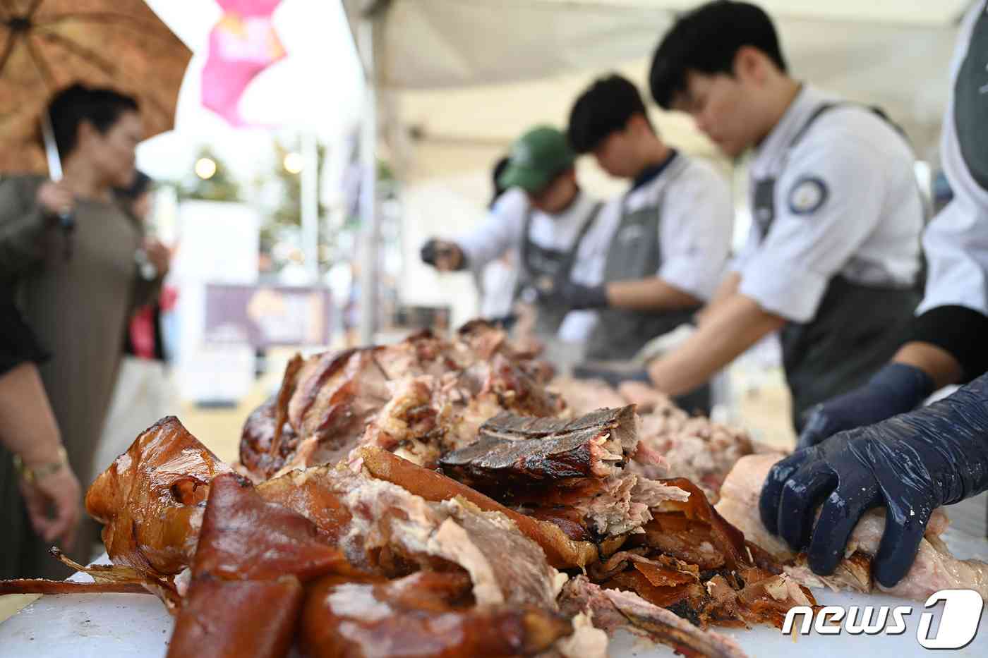  홍성군 '2023 글로벌 바베큐 페스티벌'에서 판매한 바베큐. (홍성군 제공) / 뉴스1