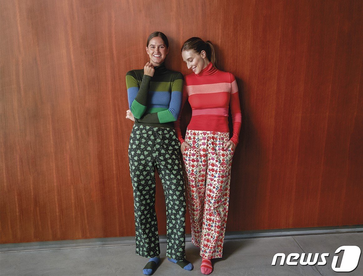 본문 이미지 - 유니클로가 프랑스 란제리 브랜드 '프린세스 탐탐'과 선보이는 '홀리데이 컬렉션'.(유니클로제공)