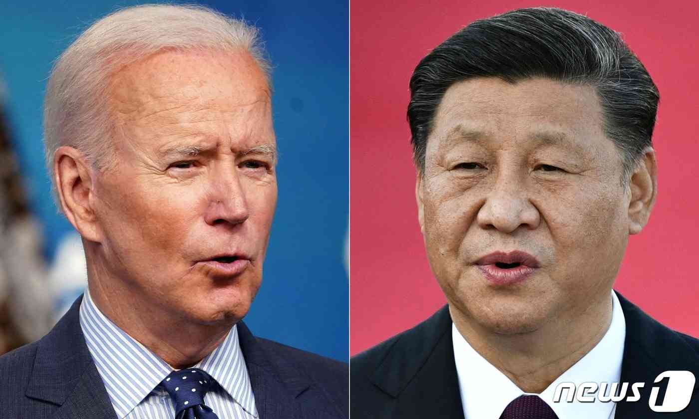 조 바이든 미국 대통령(왼쪽)과 시진핑 중국 국가주석. © AFP=뉴스1 © News1 강민경 기자
