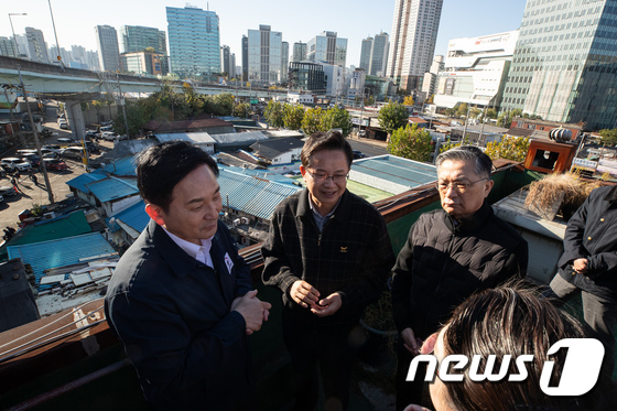 원희룡 국토교통부 장관, 쪽방촌 정비사업 '영등포 공공주택지구' 현장방문
