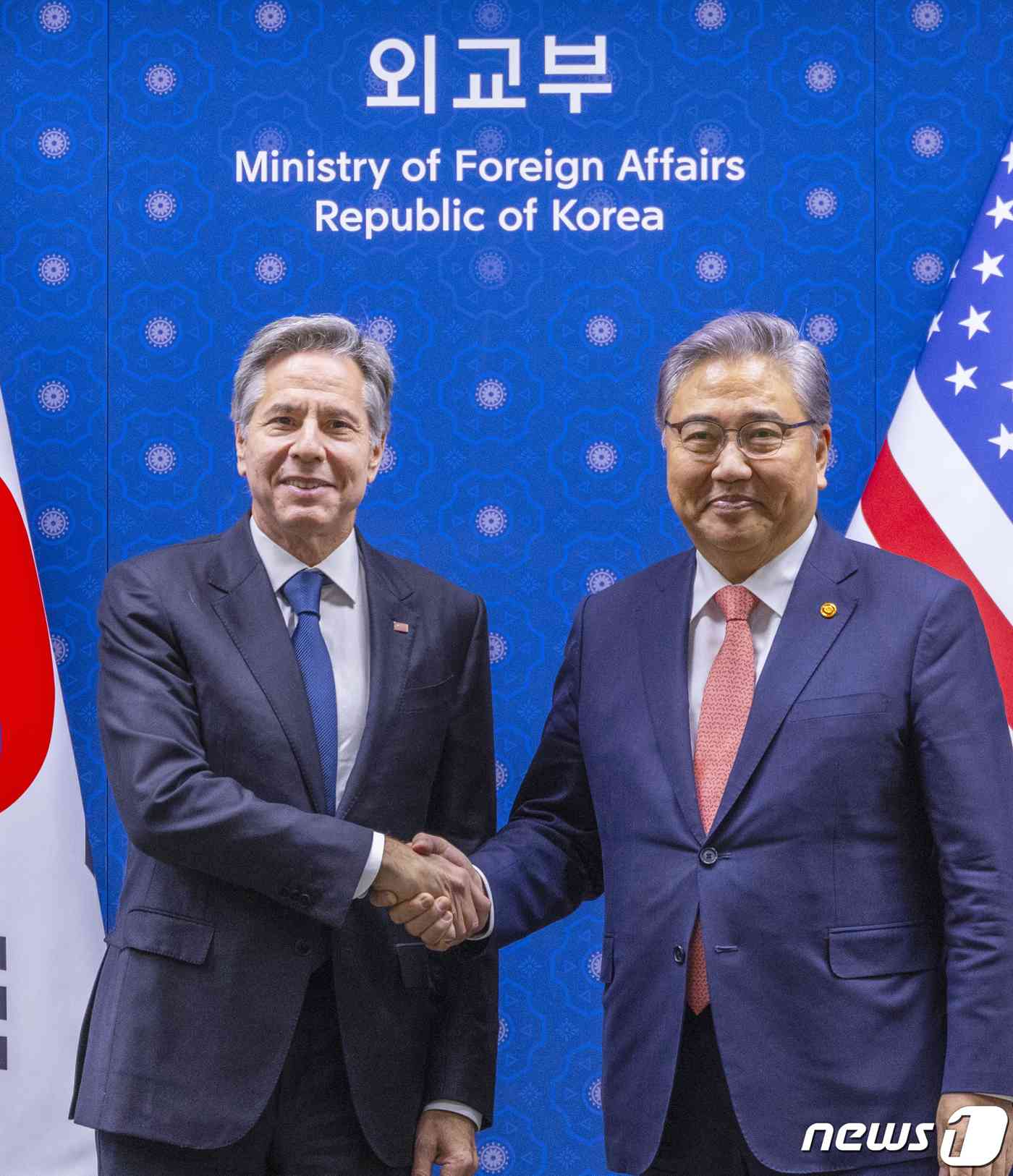 박진 외교부 장관(오른쪽)과 토니 블링컨 미국 국무장관. (공동취재) 2023.11.9/뉴스1 © News1 김명섭 기자