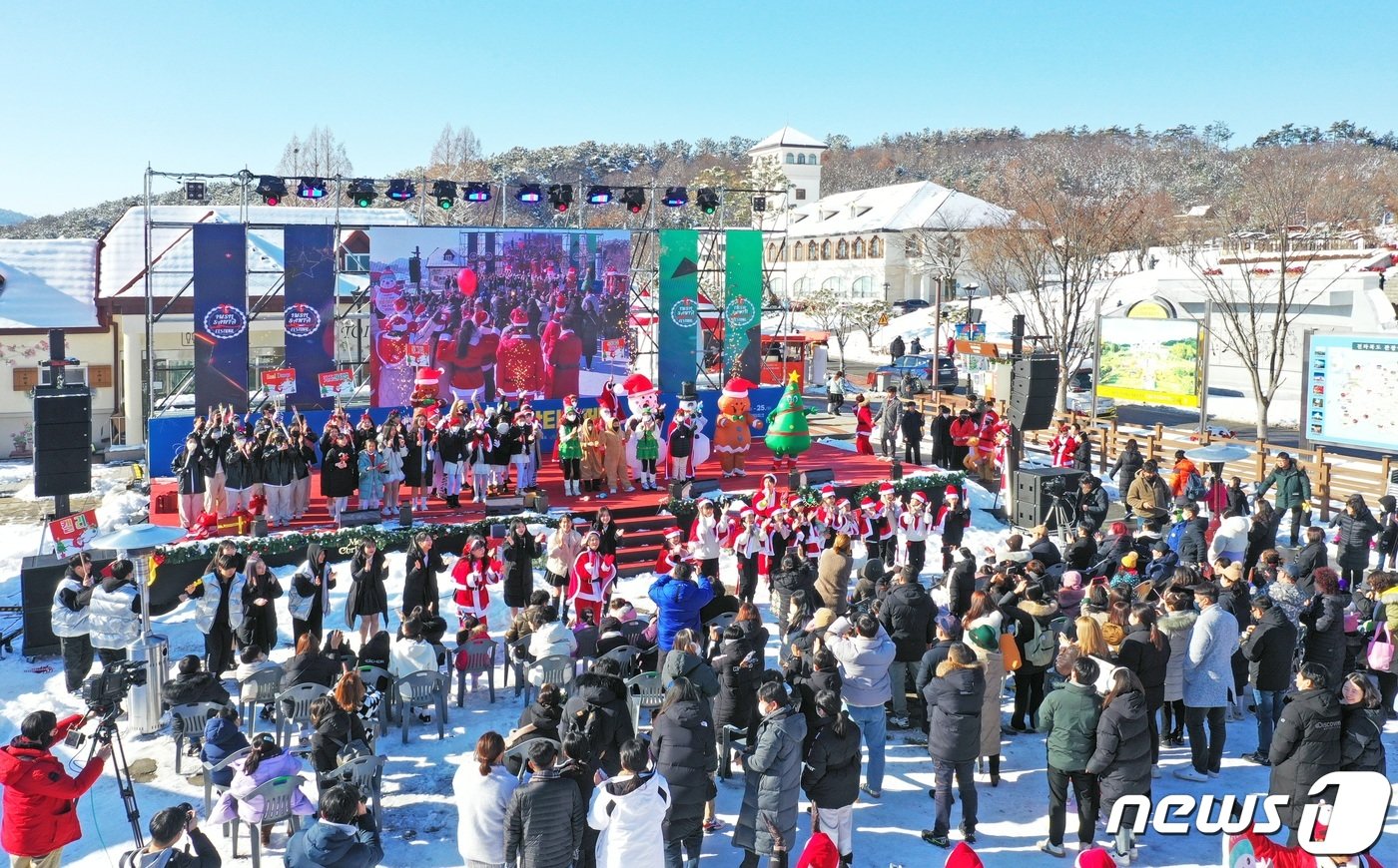 지난해 열린 임실산타축제 모습.&#40;임실군 제공&#41;/뉴스1 