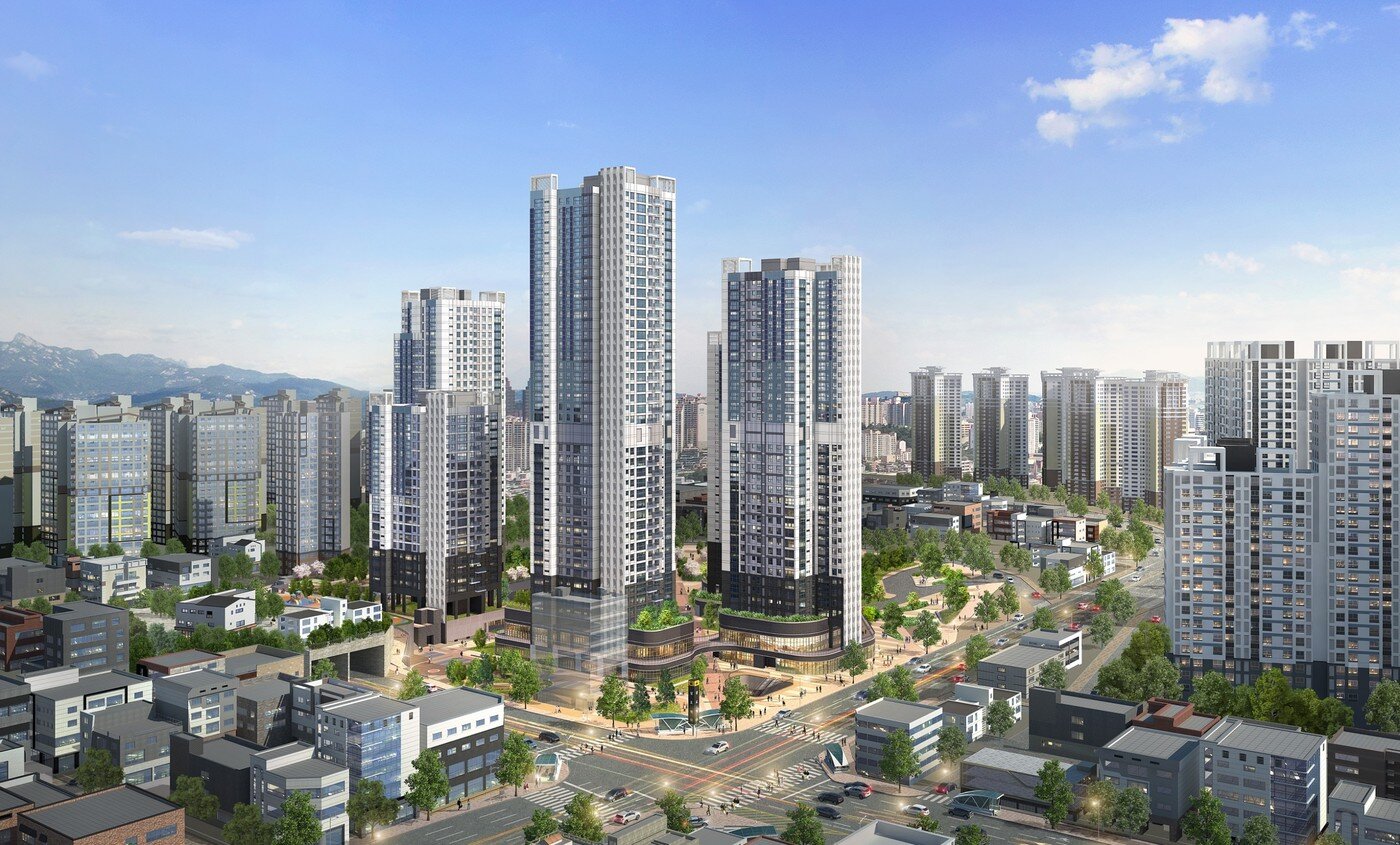 본문 이미지 - 상도역 역세권 장기전세주택 조감도(서울시 제공).