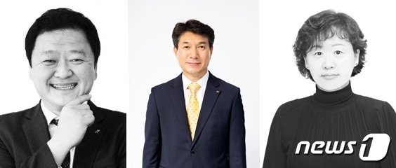 본문 이미지 - 빈중일 KB캐피탈 대표 후보(왼쪽부터) 성채현 KB부동산신탁 대표후보 서혜자 KB저축은행 대표 후보(KB금융지주 제공) /뉴스1