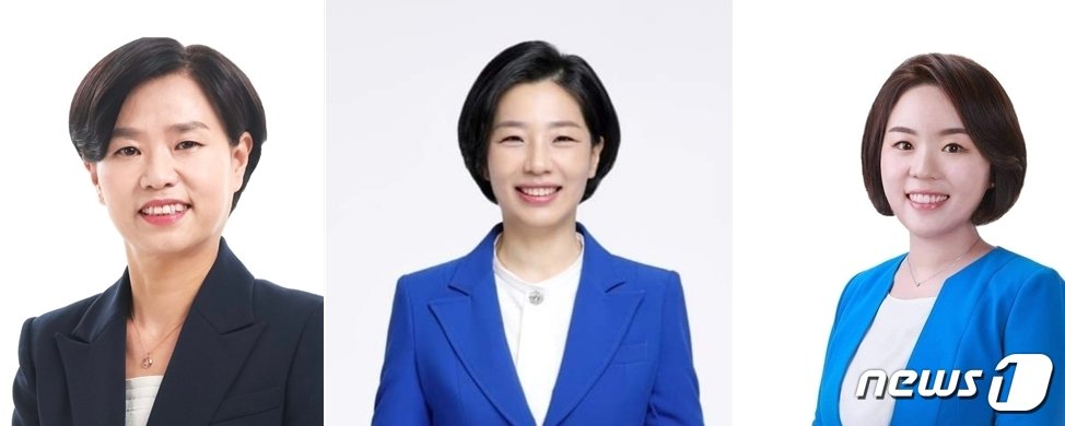 본문 이미지 - 더불어민주당 소속 부산지역 총선 여성 예비후보자(왼쪽부터)서은숙, 배재정, 이현. 