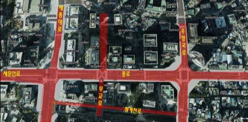 본문 이미지 - 31일 오후 3시부터 1월1일 오전 7시까지 &#39;제야의 종&#39; 타종 행사장 인근 전면 통제 구간. &#40;서울시 제공&#41;
