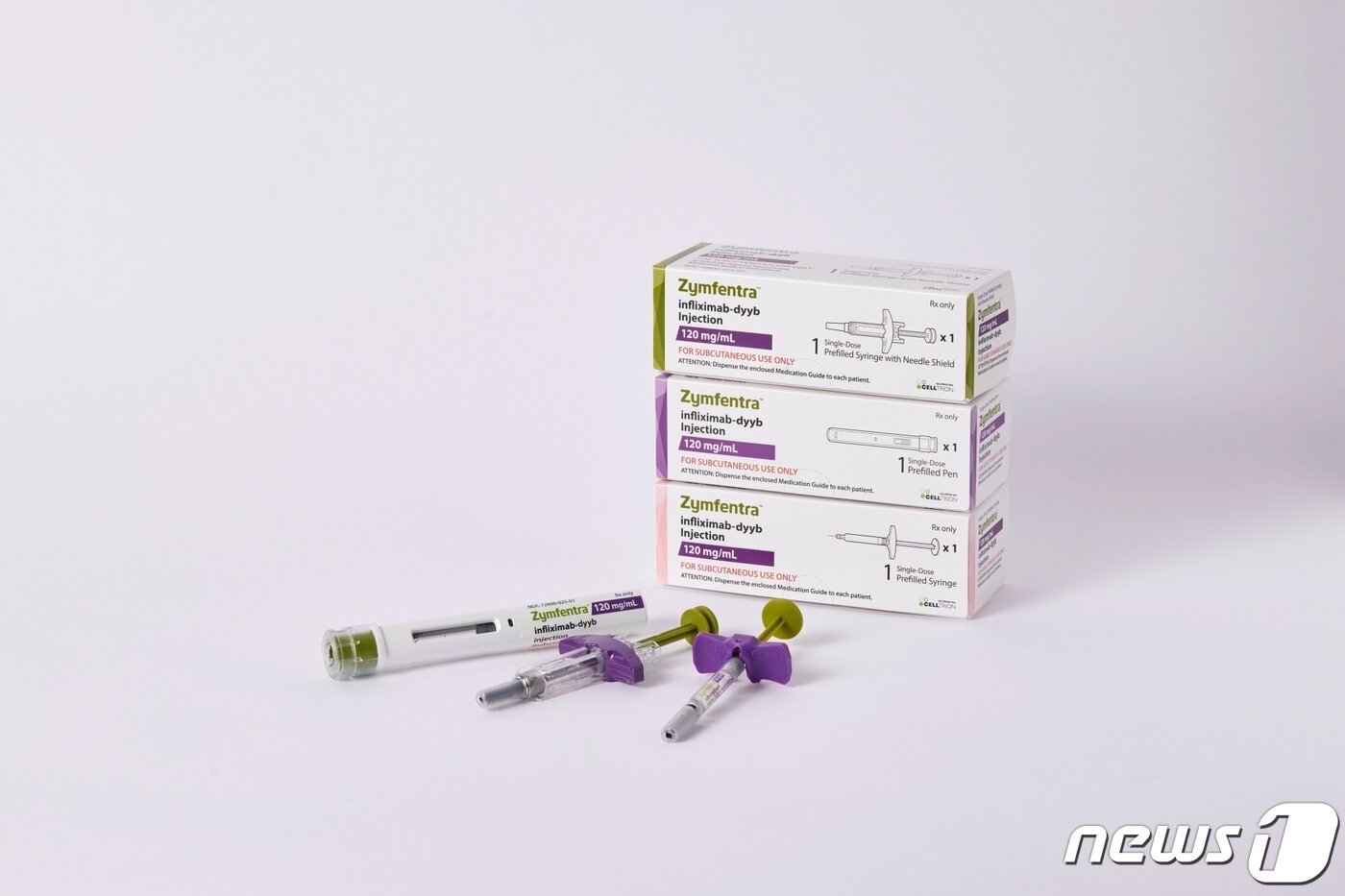 본문 이미지 - 셀트리온이 미국에서 신약으로 출시한 '짐펜트라'(성분명 인플릭시맙 피하주사제형).(셀트리온 제공)/뉴스1 ⓒ News1