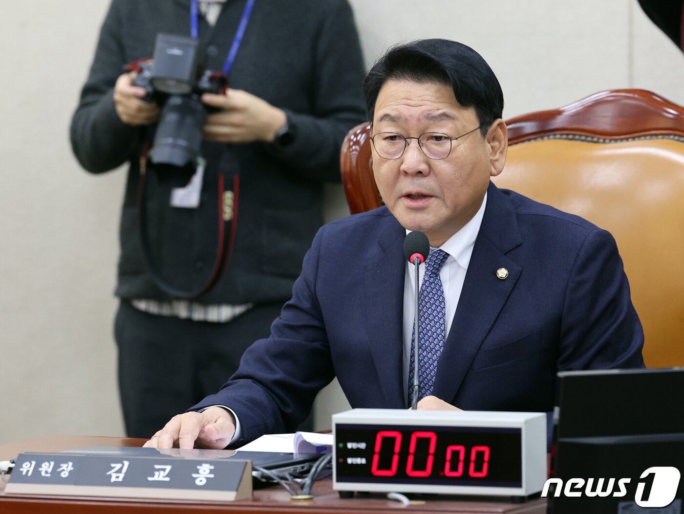 본문 이미지 - 27일 국회 문화체육관광위원회 위원장으로 선출된 김교흥 더불어민주당 의원. ⓒ News1 황기선 기자