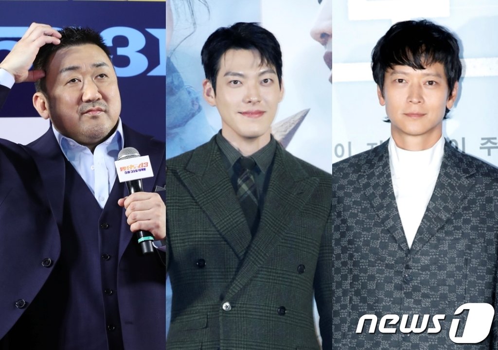 본문 이미지 - 넷플릭스 신작 주연들=마동석 김우빈 강동원 / 뉴스1 DB