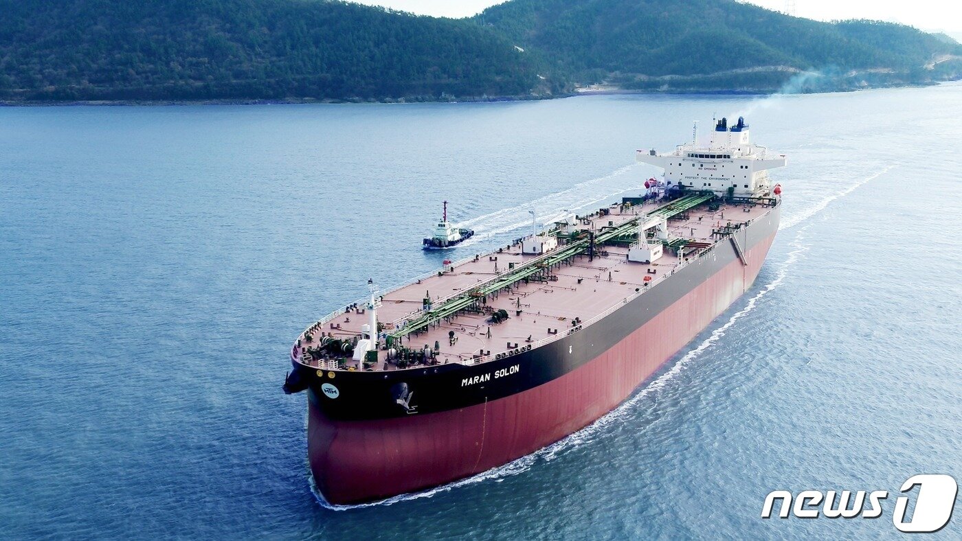 본문 이미지 - 수에즈막스급 원유운반선 ⓒ News1 박영래 기자