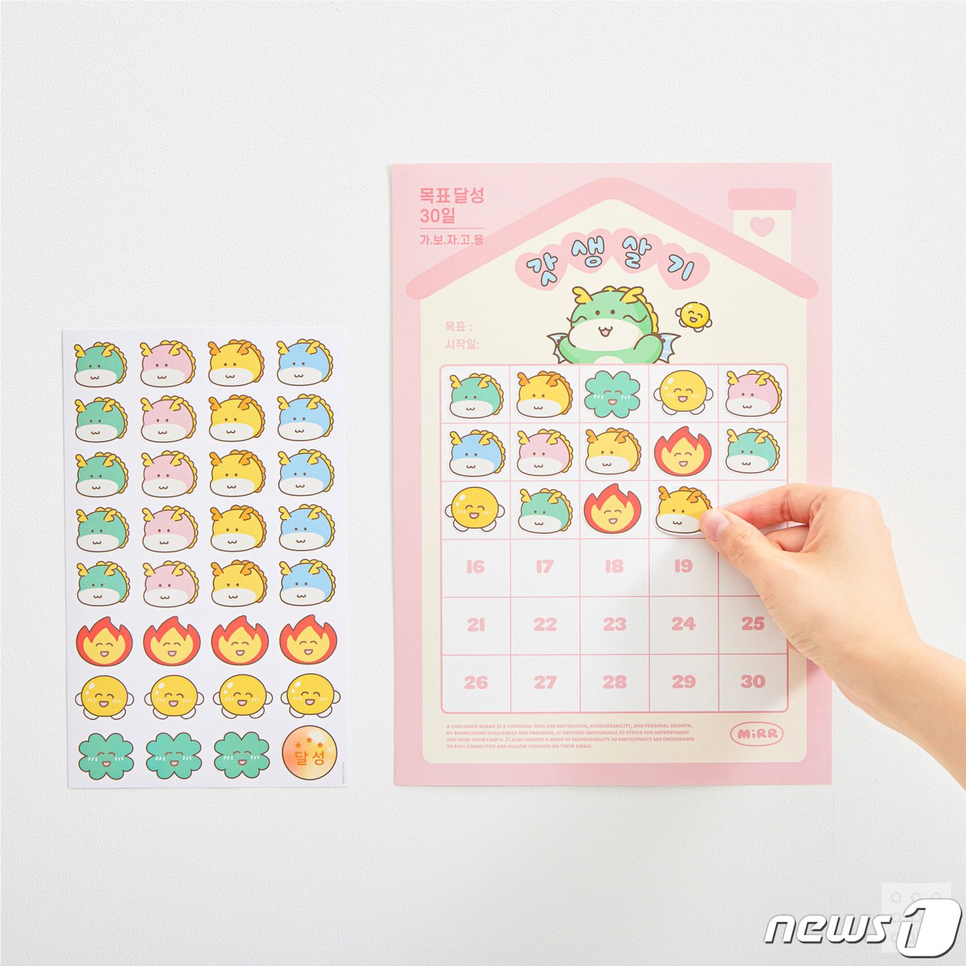 본문 이미지 - '신년이용 30일 챌린지 보드'.(아성다이소 제공)