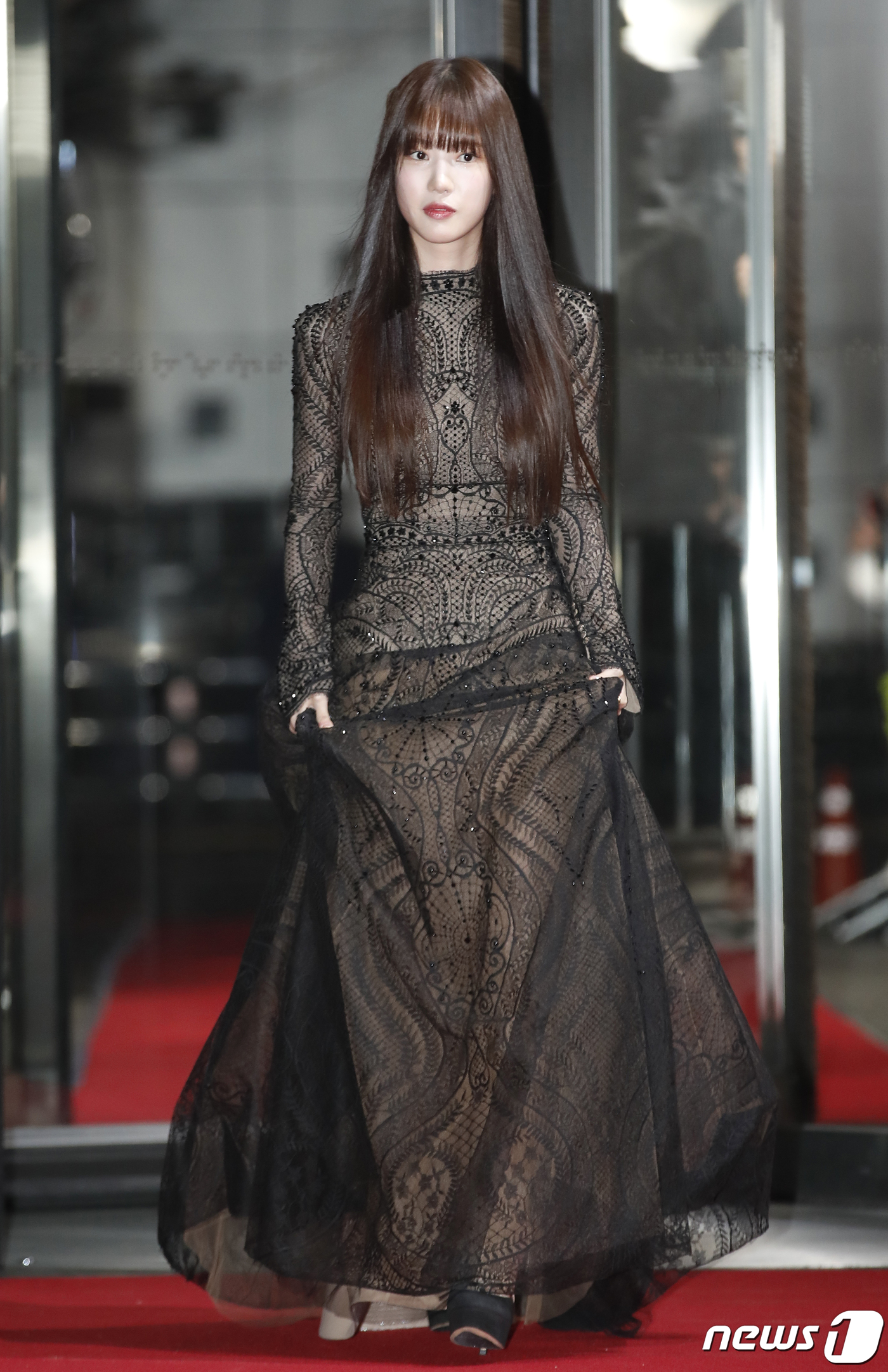(서울=뉴스1) 권현진 기자 = 배우 양혜지가 29일 오후 서울 마포구 상암 SBS 프리즘타워에서 진행된 ‘2023 SBS 연기대상’ 레드카펫 행사에 참석하고 있다. 2023.12 …