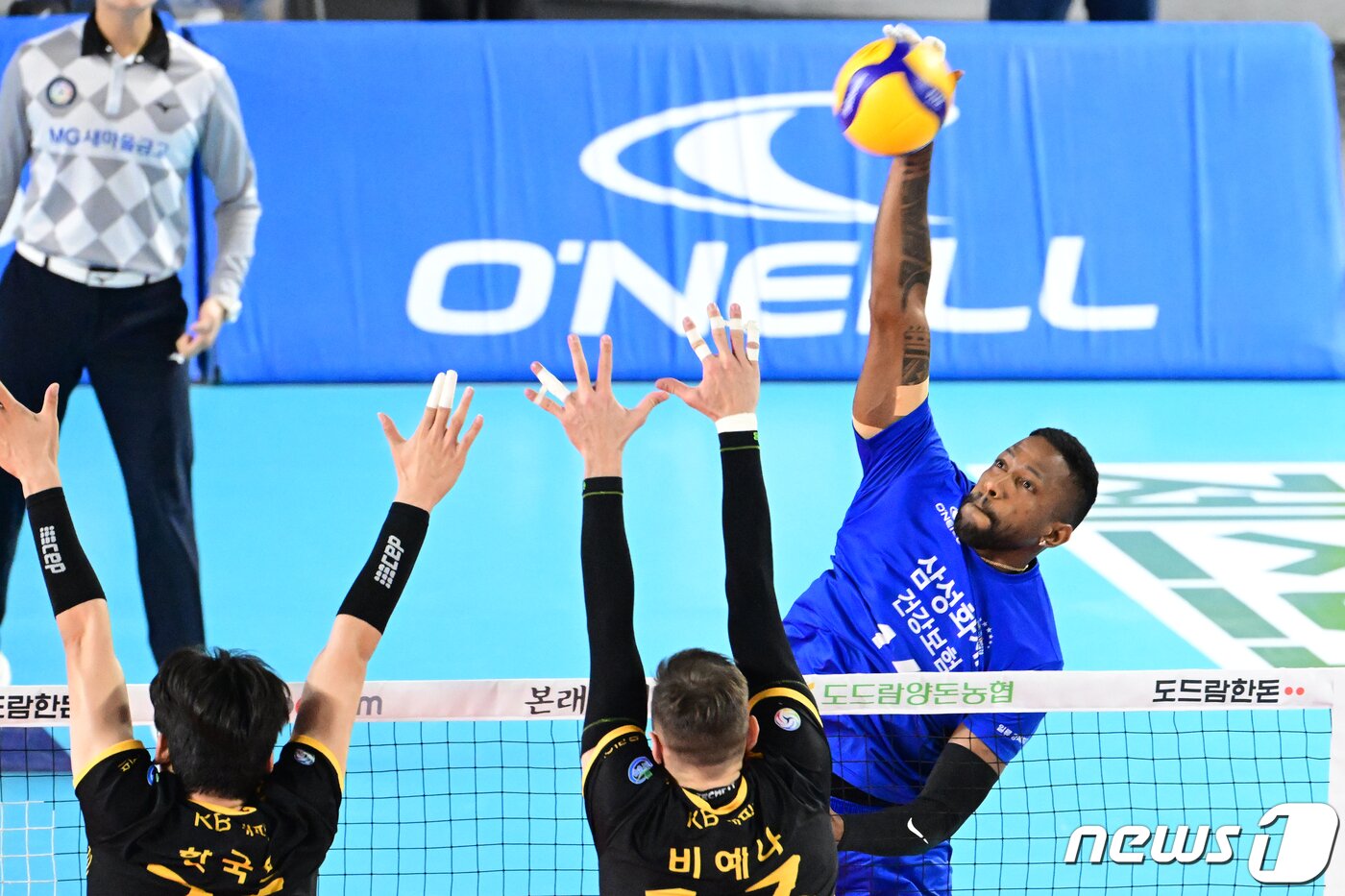 본문 이미지 - 삼성화재 요스바니 에르난데스. (KOVO 제공)