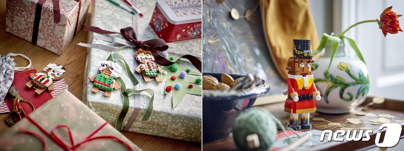 본문 이미지 -  '레고 진저브레드 장식' '레고 호두까기 인형'' 이미지(레고코리아 제공)