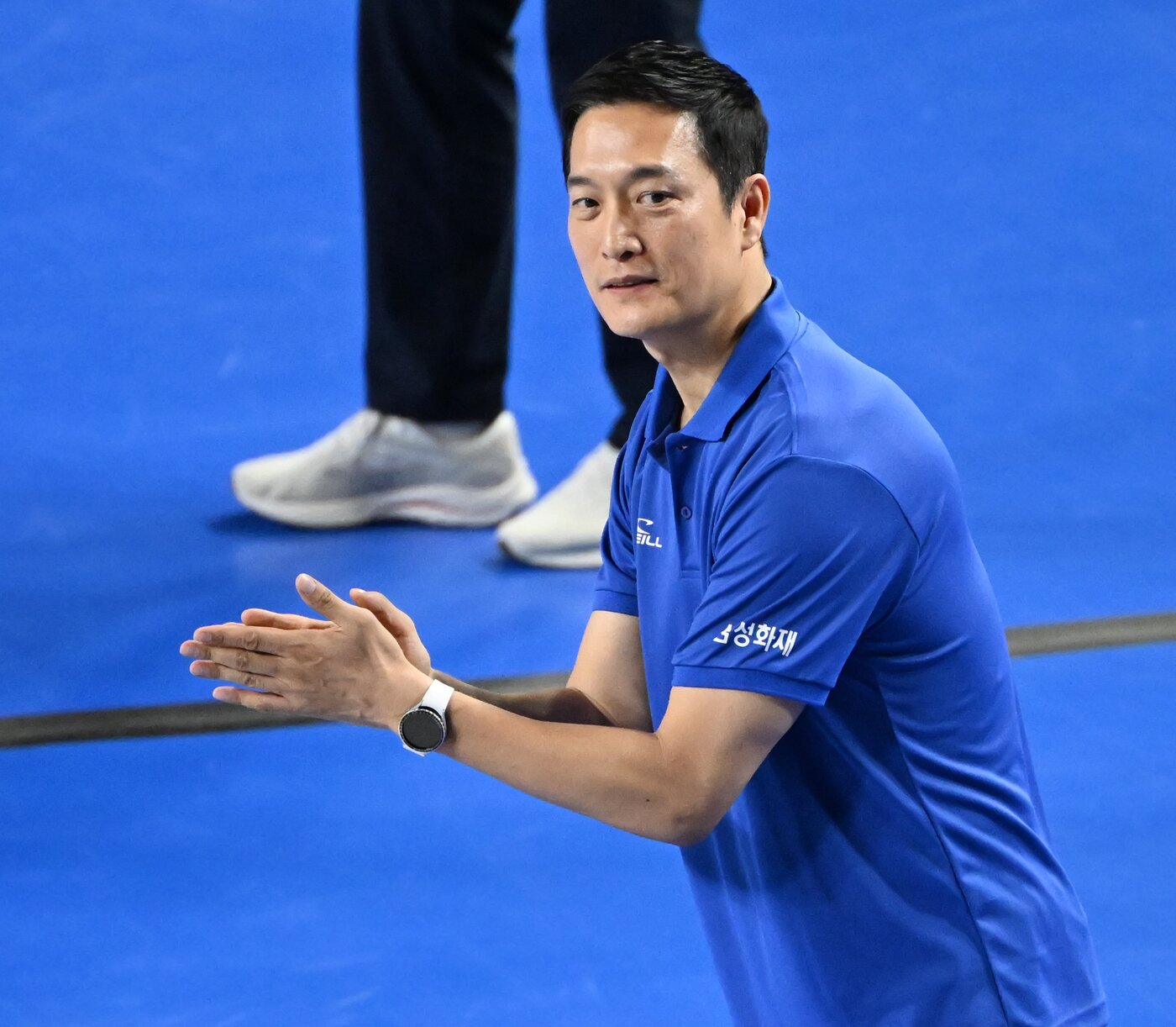 본문 이미지 - 김상우 삼성화재 감독 (한국배구연맹 제공)