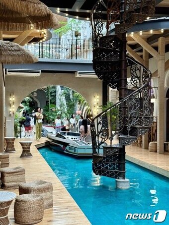 본문 이미지 - 태국 파타야에 있는 하우스 오브 베네딕트 카페 내부 ⓒ News1 이민주 기자