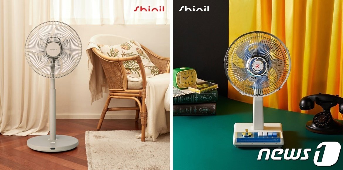 본문 이미지 - 신일전자 &#39;BLDC 선풍기&#39; &#39;&#39;2023년형 탁상용 레트로 선풍기&#39; &#40;신일전자 제공&#41;  