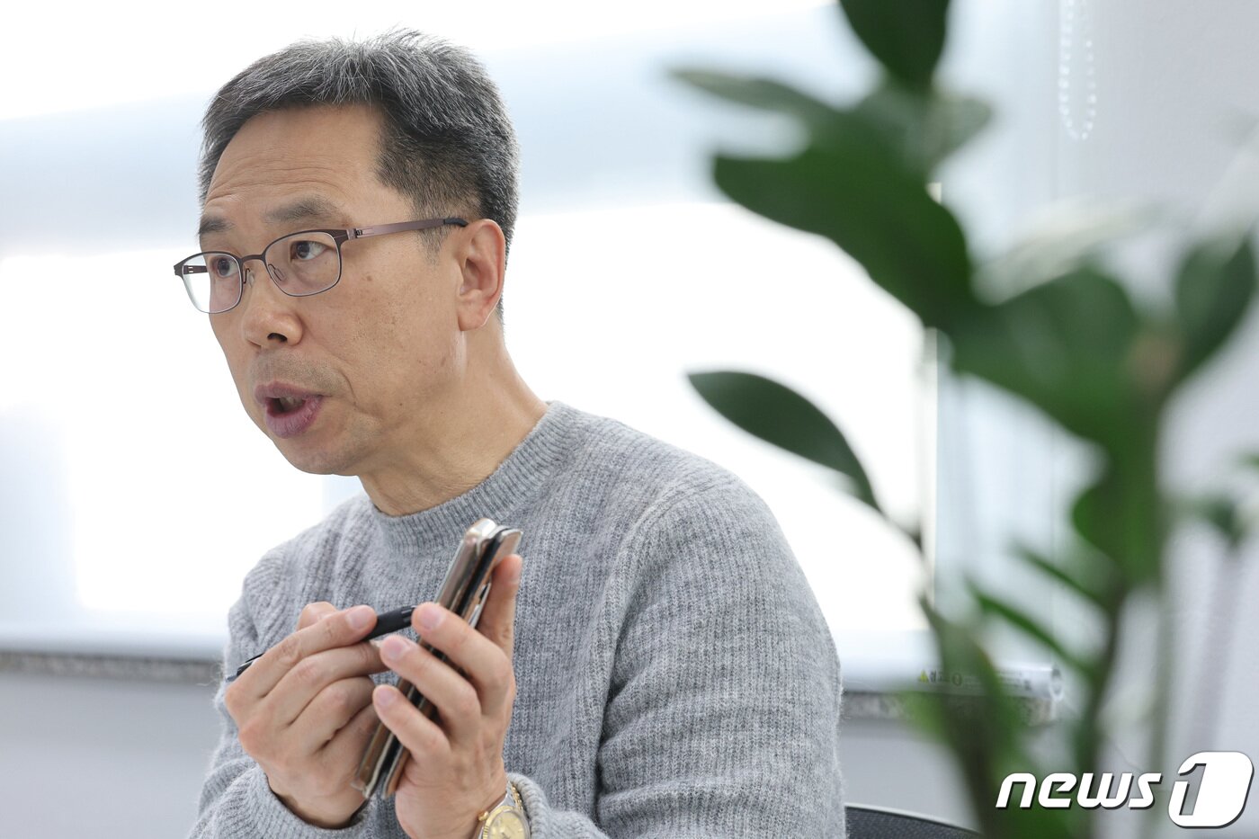 본문 이미지 - 박재승 비주얼캠프 대표가 서울 서초구 비주얼캠프에서 뉴스1과 인터뷰를 하고 있다. 2023.12.8/뉴스1 ⓒ News1 신웅수 기자