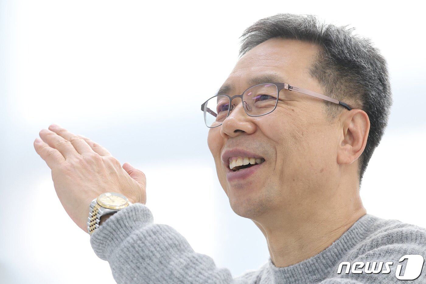 본문 이미지 - 박재승 비주얼캠프 대표가 서울 서초구 비주얼캠프에서 뉴스1과 인터뷰를 하고 있다. 2023.12.8/뉴스1 ⓒ News1 신웅수 기자