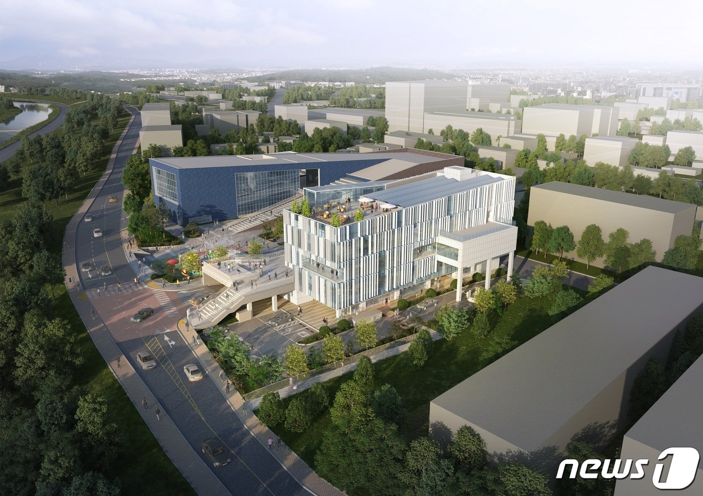 본문 이미지 - 도시재생사업을 추진하고 있는 충북 청주시 상당구 영운동 어울림센터 조감도.(청주시 제공).2023.2.10/뉴스1