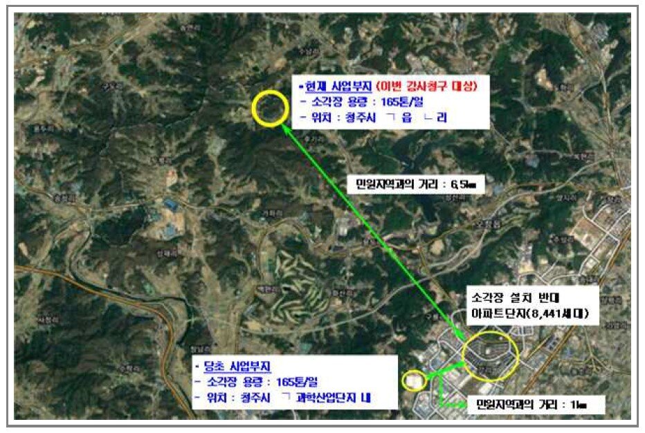 본문 이미지 -  청주시 소각장 이전 과정. / 뉴스1