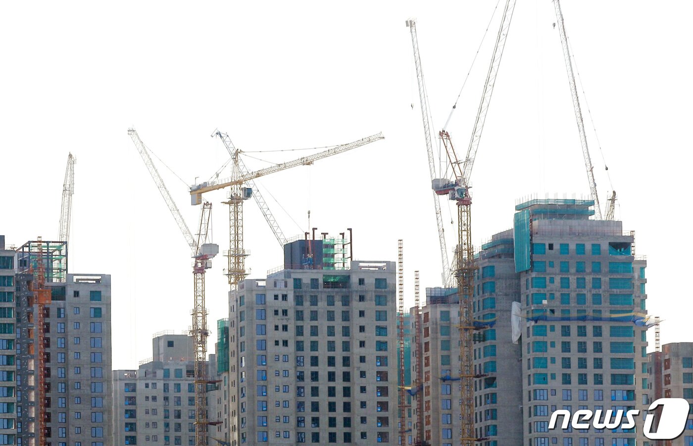 본문 이미지 -  서울의 한 아파트 단지 건설현장(기사 내용과 무관)ⓒ News1 구윤성 기자