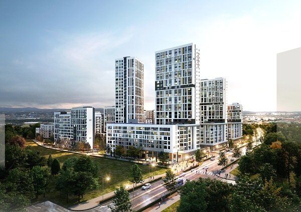 본문 이미지 - 고덕강일3단지 메인투시도(서울주택도시공사 제공)