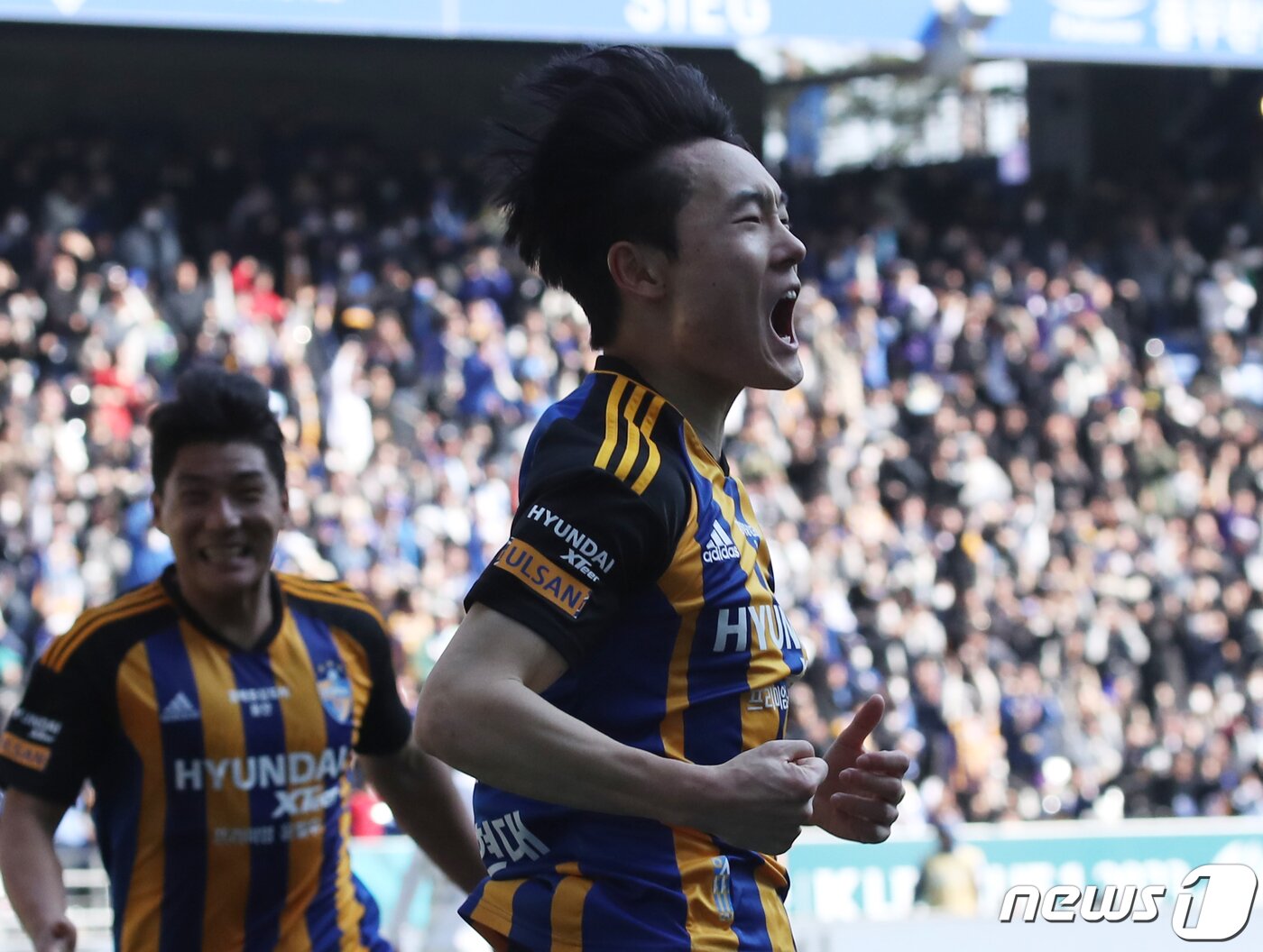 본문 이미지 - 시즌 개막 후 2경기 연속 득점에 성공한 엄원상. /뉴스1 ⓒ News1 조민주 기자