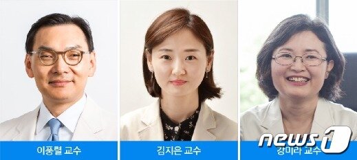 본문 이미지 - 삼성서울병원 소화기내과의 이풍렬·김지은 교수, 강미라 건강의학본부 교수/삼성서울병원 제공